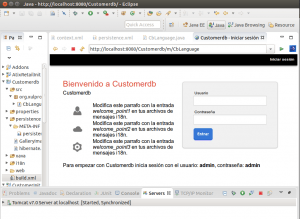 OpenXava Customerdb 01 acceso usuario