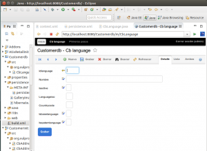 OpenXava Customerdb 04 CbLanguage Nuevo elemento
