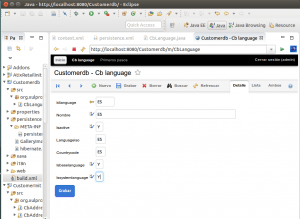 OpenXava Customerdb 06 CbLanguage Detalle
