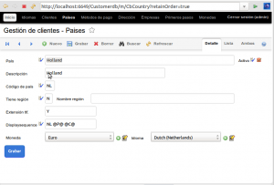OpenXava Customerdb 03 CbCountry detalle con la nueva vista