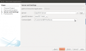 Netbeans - Selección del servidor de aplicaciones GlassFish