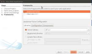 Netbeans - Seleccionamos JSF