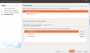 Netbeans - Seleccionamos Primefaces