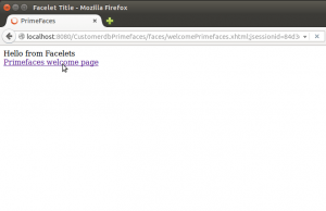Primefaces proyecto creado