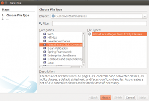 Primefaces CRUD
