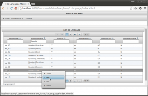 Primefaces CRUD Application LIST FILTER