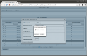 Primefaces CRUD CREATE SAVE confirmation