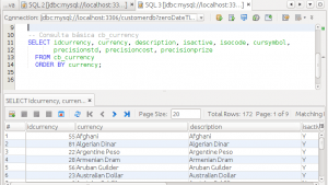 Tutorial Mariadb - Consulta sobre cb_currency