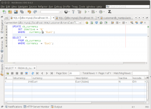 Mariadb cb_currency UPDATE sintaxis para MySQL