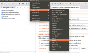 Añadiendo Apache Tomcat - Abrimos la vista Servers