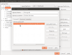 MongoDB driver - Añadimos el jar del driver