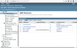 Primefaces Project - Glassfish - JDBC Resources
