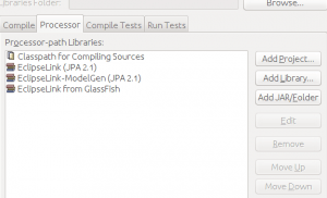 Primefaces Project - JPA Libraries - EclipseLink