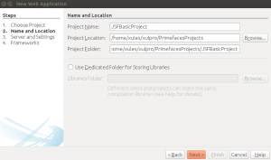 JSF 2 Create Project - Wizard - Java Web Application