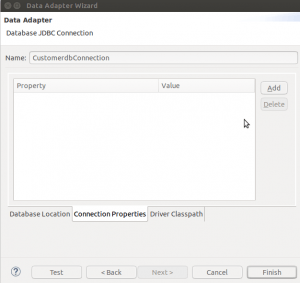Jasper Reports - Data Adapter JDBC - Connection Properties