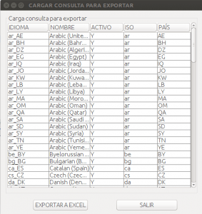 JFrame JTable Database To Excel - Cargamos la consulta modificada