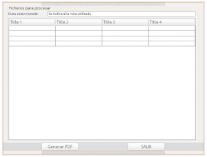 JFrame JTable - Files To Pdf - Form