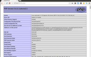 Resultado phpinfo()