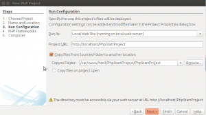PHP Project - Ubicación del proyecto y copia de ficheros al servidor