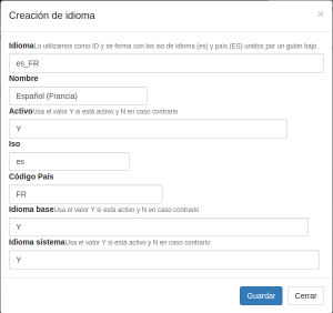 PHP CRUD Application - Creación de un idioma