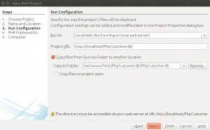 PHP Project - Ubicación del proyecto y copia de ficheros al servidor
