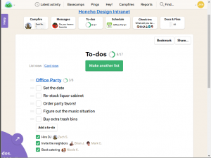 Basecamp - Ejemplo To-Dos