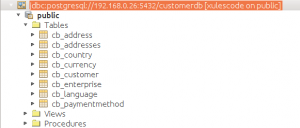 Conexión con PostgreSQL - Base de datos Customerdb