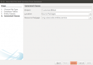 Servicios web RESTFul Java - Nombramos el paquete para los servicios web
