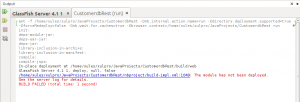 Servicios web RESTFul Java - Problemas al desplegar el proyecto