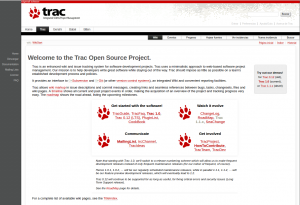 Trac - Web del proyecto