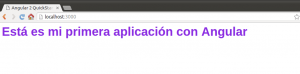 Angular - Resultado mi primera aplicacion