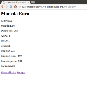 Mostramos la moneda (show)