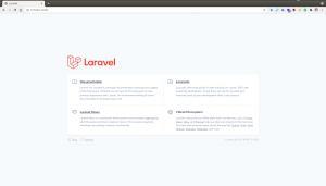 Docker Laravel Home page