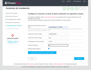 Docker Prestashop - 04 - Vinculación base de datos mysql