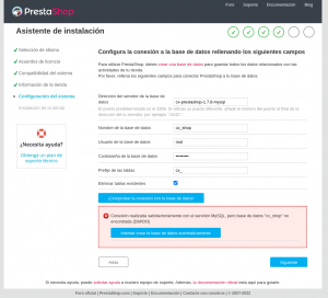 Docker-Compose-Prestashop-05-Conexion-Ok-base-de-datos-no-existe