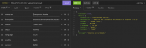 Insomnia - ADMIN APP - Test funcional de actualización (update) de una empresa por id