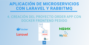 Aplicación de microservicios con Laravel y RabbitMQ - Docker Laravel Web gestión de pedidos