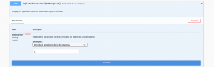 Swagger - Lanzamos la llamada al endpoint con la empresa por defecto