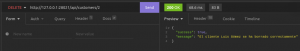ADMIN APP - API - Eliminamos un cliente (delete)