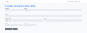 ORDERS APP - LConsulta de un cliente